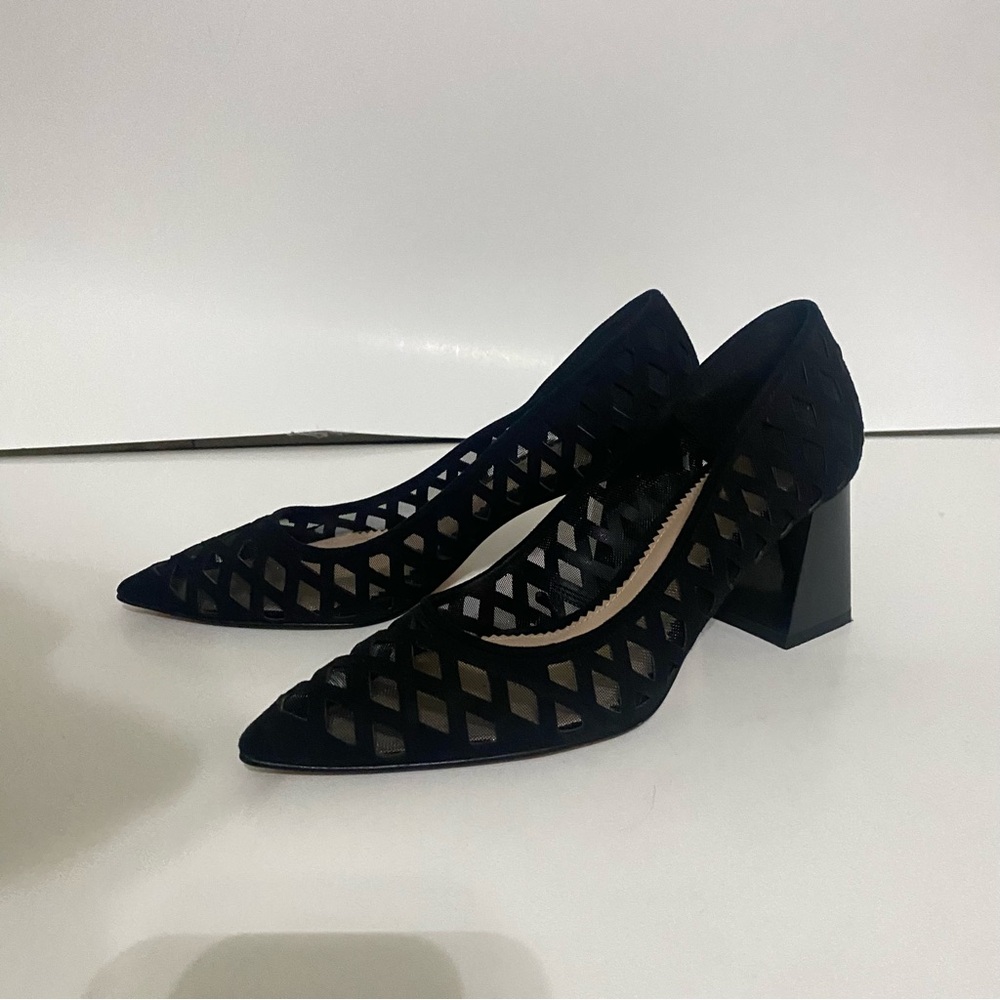 Zara Black Cutout Women's Heels size 37 or 6.5